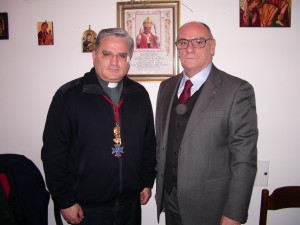 La Croce di Cavaliere di Gr.Croce indossata da P. Petrillo