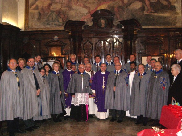 Un gruppo di Cavalieri e Dame di S. Brigida