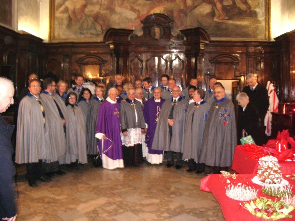 17 dic. 2011 Cavalieri e Dame di S. Brigida in Napoli per lo scambio di auguri